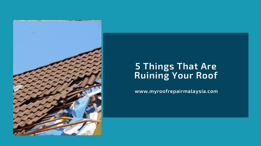 5 Things That Are Ruining Your Roof